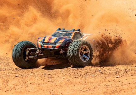 Traxxas Rustler 4X4 VXL Brushless RTR 1/10 TQi & TSM Elektrikli Rc Model Araba Turuncu - Thumbnail