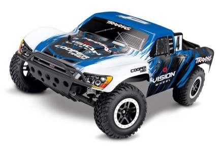 TRAXXAS - Traxxas Slash 1/10 RTR 2WD Short Course Truck Rc Elektrikli Model Araba & TQ Kumanda Keegan Kincaid Edition (Batarya ve Şarj Aleti Dahil)