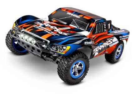 TRAXXAS - Traxxas Slash 1/10 2WD RTR Short Course Truck Led Işıklı TQ Elektrikli Rc Arazi Model Araba Turuncu ( Batarya ve Şarj Aleti Dahil ) 