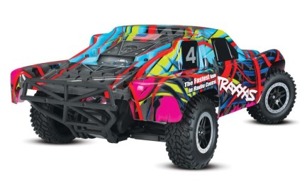 Traxxas Slash 1/10 RTR 2WD Short Course Truck Rc Elektrikli Model Araba & TQ Kumanda Hawaiian Edition (Batarya ve Şarj Aleti Dahil) - Thumbnail