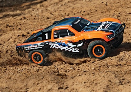 Traxxas Slash 4X4 VXL Short Course Brushless RTR 1/10 TQi & TSM Elektrikli Rc Model Araba Turuncu - Thumbnail