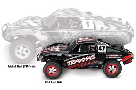 Traxxas Slash 4X4 1/16 4WD RTR Short Course Truck Mike Jenkins Edition TQ Elektrikli Rc Arazi Model Araba (Batarya ve Şarj Aleti Dahil ) - Thumbnail