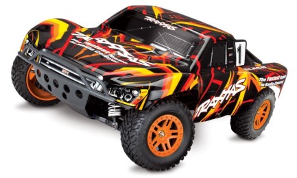 TRAXXAS - Traxxas Slash 4X4 RTR 4WD Brushed Short Course 1/10 TQ Elektrikli Rc Model Araba Turuncu ( Batarya ve Şarj Aleti Dahil )