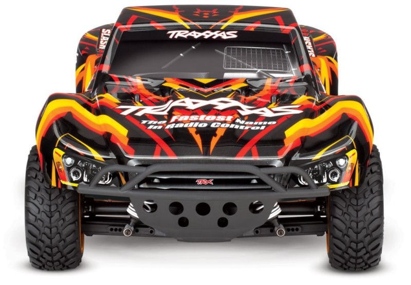 Traxxas Slash 4X4 RTR 4WD Brushed Short Course 1/10 TQ Elektrikli Rc Model Araba Turuncu ( Batarya ve Şarj Aleti Dahil )