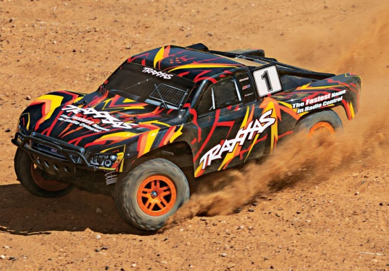 Traxxas Slash 4X4 RTR 4WD Brushed Short Course 1/10 TQ Elektrikli Rc Model Araba Turuncu ( Batarya ve Şarj Aleti Dahil )