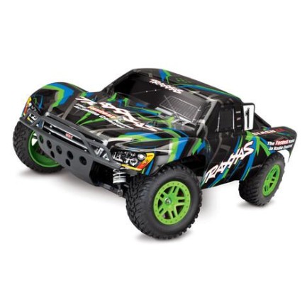 TRAXXAS - Traxxas Slash 4X4 RTR 4WD Brushed Short Course 1/10 TQ Elektrikli Rc Model Araba Yeşil ( Batarya ve Şarj Aleti Dahil )