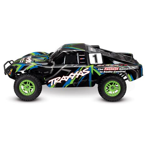 Traxxas Slash 4X4 RTR 4WD Brushed Short Course 1/10 TQ Elektrikli Rc Model Araba Yeşil ( Batarya ve Şarj Aleti Dahil )