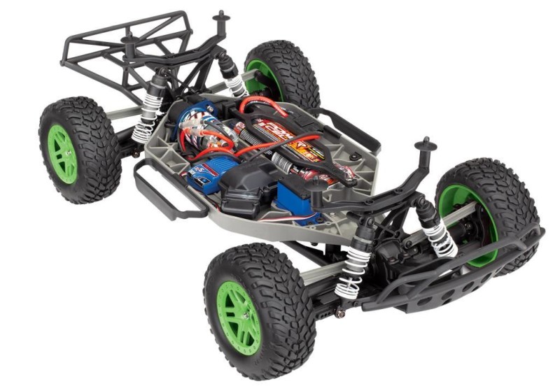 Traxxas Slash 4X4 RTR 4WD Brushed Short Course 1/10 TQ Elektrikli Rc Model Araba Yeşil ( Batarya ve Şarj Aleti Dahil )