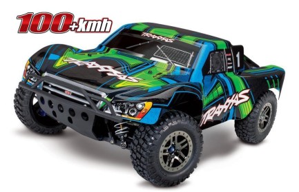 TRAXXAS - Traxxas Slash 4X4 VXL Ultimate Short Course RTR 1/10 TQi & TSM Elektrikli Rc Model Araba Yeşil