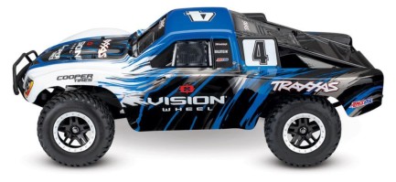 Traxxas Slash 4X4 VXL Short Course Brushless RTR 1/10 TQi & TSM Elektrikli Rc Model Araba Mavi - Thumbnail