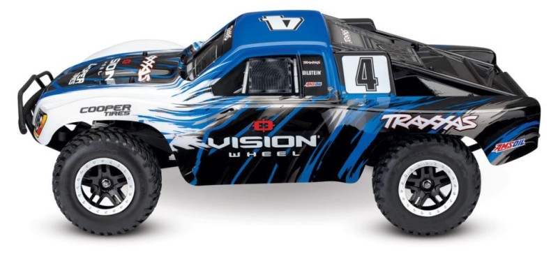 Traxxas Slash 4X4 VXL Short Course Brushless RTR 1/10 TQi & TSM Elektrikli Rc Model Araba Mavi