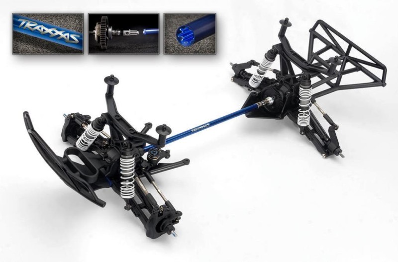 Traxxas Slash 4X4 VXL Short Course Brushless RTR 1/10 TQi & TSM Elektrikli Rc Model Araba Mavi