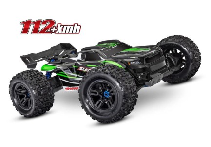 TRAXXAS - Traxxas Sledge 1/8 4X4 VXL 6S 4WD Elektrikli Rc Model Araba Brushless RTR TQi & TSM Yeşil