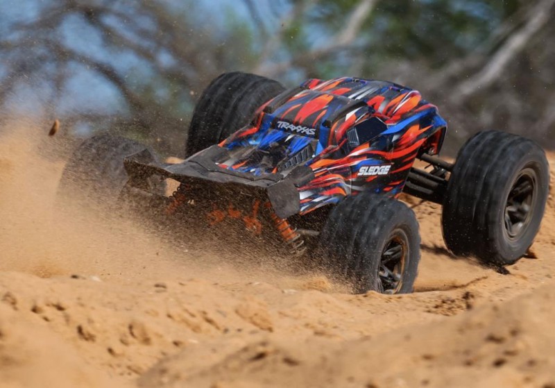 Traxxas Sledge 1/8 4X4 VXL 6S 4WD Elektrikli Rc Model Araba Brushless RTR TQi & TSM Turuncu