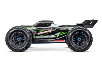 Traxxas Sledge 1/8 4X4 VXL 6S 4WD Elektrikli Rc Model Araba Brushless RTR TQi & TSM Yeşil - Thumbnail