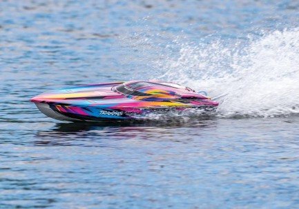 Traxxas Spartan Rc Tekne 6S High Performance Race Boat RTR TQi & TSM Pembe - Thumbnail