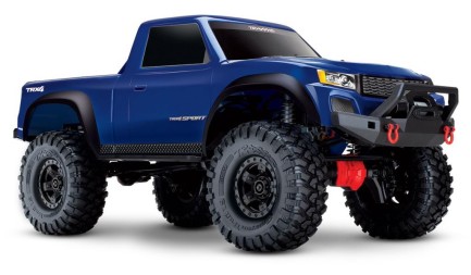 TRAXXAS - Traxxas TRX-4 Sport 1/10 Scale Trail Rock Crawler RTR TQ & XL-5 HV ESC Elektrikli Rc Model Araba Mavi