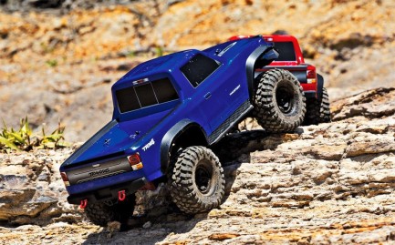 Traxxas TRX-4 Sport 1/10 Scale Trail Rock Crawler RTR TQ & XL-5 HV ESC Elektrikli Rc Model Araba Mavi - Thumbnail