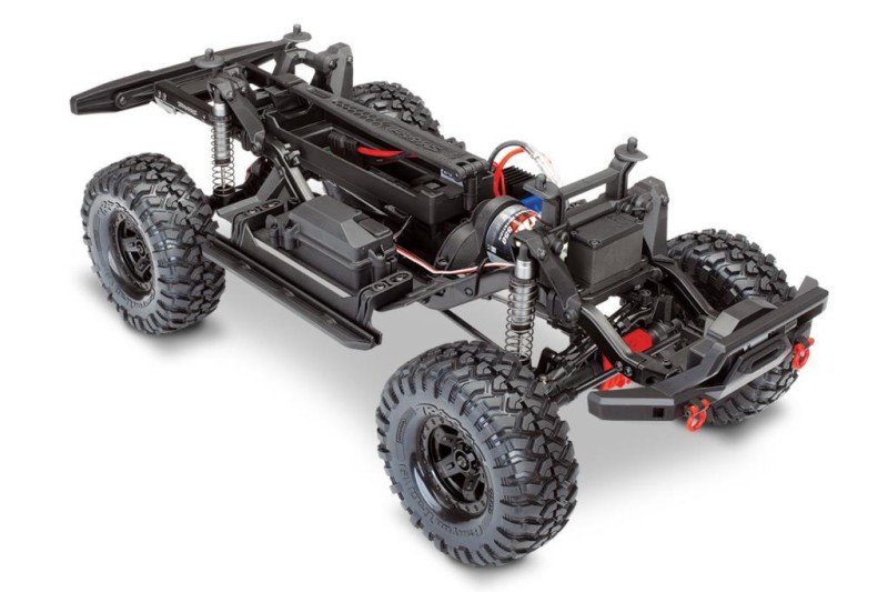 Traxxas TRX-4 Sport 1/10 Scale Trail Rock Crawler RTR TQ & XL-5 HV ESC Elektrikli Rc Model Araba Mavi