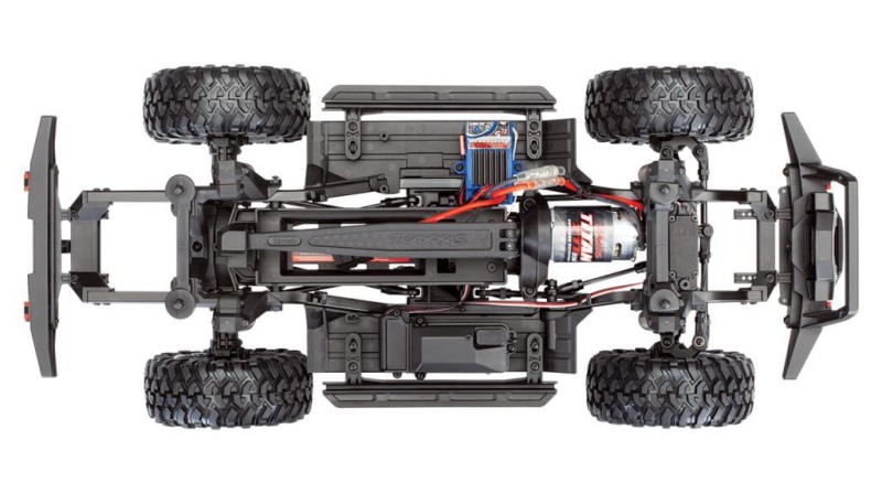 Traxxas TRX-4 Sport 1/10 Scale Trail Rock Crawler RTR TQ & XL-5 HV ESC Elektrikli Rc Model Araba Mavi