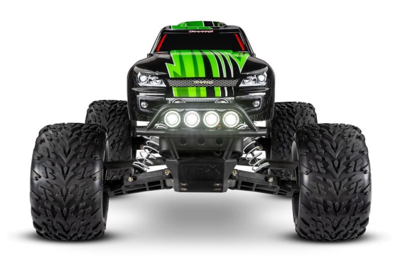 Traxxas Stampede 1/10 RTR Monster Truck Elektrikli Rc Model Araba Offroad w/LED Light Set, TQ 2.4GHz Radio Yeşil (Batarya ve Şarj Aleti Dahildir)