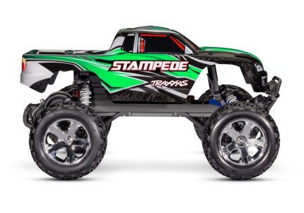 Traxxas Stampede 1/10 RTR Monster Truck Elektrikli Rc Model Araba Offroad w/LED Light Set, TQ 2.4GHz Radio Yeşil (Batarya ve Şarj Aleti Dahildir) - Thumbnail