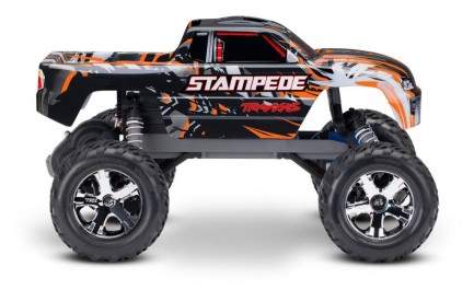 Traxxas Stampede 1/10 RTR Monster Truck Rc Model Araba 2WD w/XL-5 & TQ Kumanda 2.4Ghz Turuncu (Batarya ve Şarj Aleti Dahildir) - Thumbnail