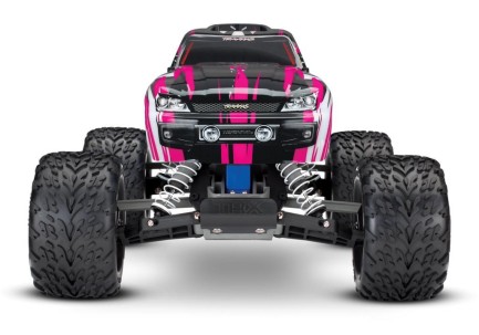 Traxxas Stampede 1/10 RTR Monster Truck Rc Model Araba 2WD w/XL-5 & TQ Kumanda 2.4Ghz Pembe (Batarya ve Şarj Aleti Dahildir) - Thumbnail