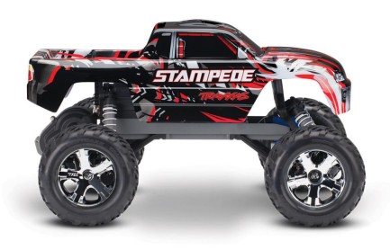 TRAXXAS - Traxxas Stampede 2WD RTR 1/10 Monster Truck W/XL-5 ESC & TQ Elektrikli Rc Model Araba Kırmızı ( Batarya ve Şarj Aleti Dahil )