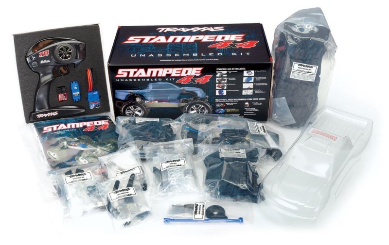 Traxxas STAMPEDE 4X4 1/10 Monster Truck Kit w/XL-5 Esc&Motor & TQ 2.4 Kumandalı Elektrikli Rc Araba ( Demonte )