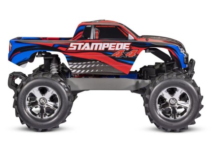 Traxxas Stampede 4X4 LCG 1/10 RTR 4WD Monster Truck w/LED Lights, TQ Kumandalı Elekrikli Rc Model Araba Kırmızı (Batarya ve Şarj Aleti Dahildir) - Thumbnail