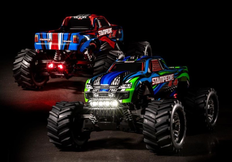 Traxxas Stampede 4X4 LCG 1/10 RTR 4WD Monster Truck w/LED Lights, TQ Kumandalı Elekrikli Rc Model Araba Kırmızı (Batarya ve Şarj Aleti Dahildir)