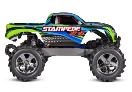 Traxxas Stampede 4X4 LCG 1/10 RTR 4WD Monster Truck w/LED Lights, TQ Kumandalı Elekrikli Rc Model Araba Mavi (Batarya ve Şarj Aleti Dahildir) - Thumbnail