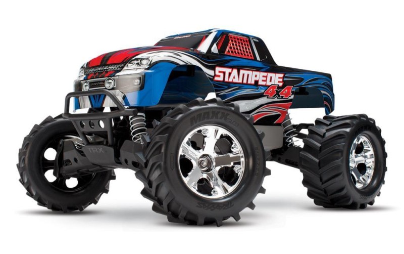 Traxxas Stampede 4X4 VXL Brushless RTR 1/10 4WD Monster Truck TQi TSM Elektrikli Rc Model Araba Mavi