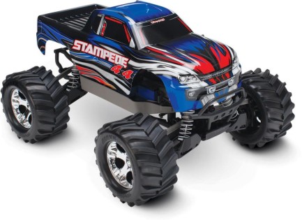 Traxxas Stampede 4X4 VXL Brushless RTR 1/10 4WD Monster Truck TQi TSM Elektrikli Rc Model Araba Mavi - Thumbnail