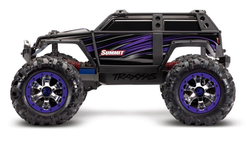 Traxxas Summit 4X4 RTR 4WD Monster Truck 1/10 TQi & EVX-2 Esc Elektrikli Rc Arazi Model Araba Mor