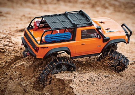 Traxxas TRX-4 Traxx Trail Rock Crawler RTR 1/10 TQ Paletli Elektrikli Rc Model Araba Turuncu - Thumbnail