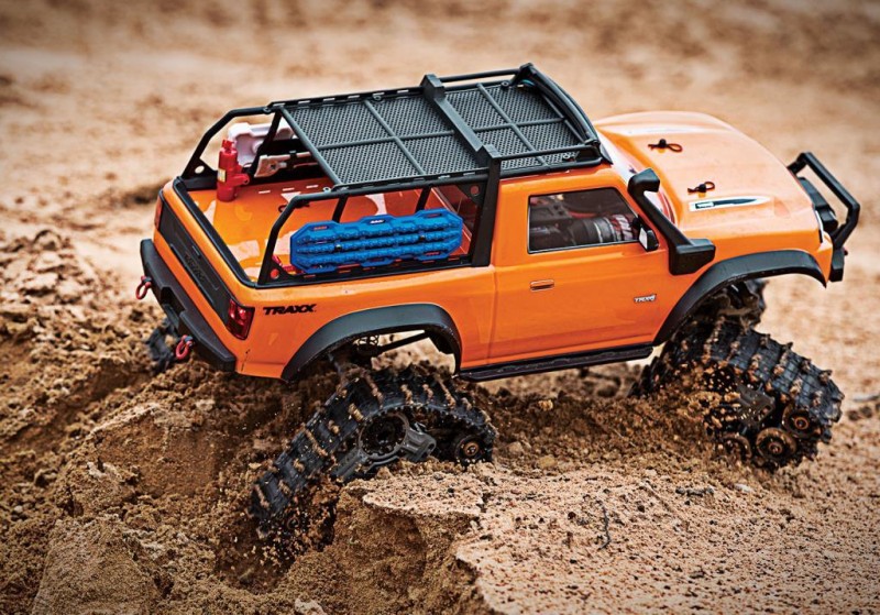 Traxxas TRX-4 Traxx Trail Rock Crawler RTR 1/10 TQ Paletli Elektrikli Rc Model Araba Turuncu