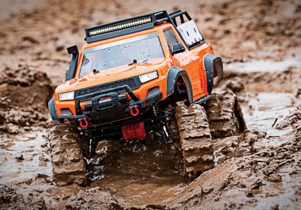 Traxxas TRX-4 Traxx Trail Rock Crawler RTR 1/10 TQ Paletli Elektrikli Rc Model Araba Turuncu - Thumbnail