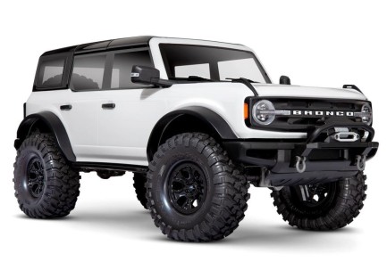 TRAXXAS - Traxxas TRX-4 1/10 Ford Bronco Scale & Trail Crawler Truck 2021 4X4 TQi Elektrikli Rc Model Araba Beyaz