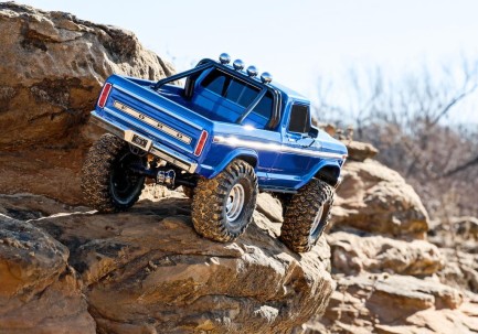 Traxxas TRX-4 1/10 F-150 Ranger XLT High Trail Edition RC Rock Crawler w/TQi 2.4GHz Elektrikli Rc Model Araba Offroad Mavi - Thumbnail