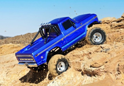 Traxxas TRX-4 1/10 F-150 Ranger XLT High Trail Edition RC Rock Crawler w/TQi 2.4GHz Elektrikli Rc Model Araba Offroad Mavi - Thumbnail