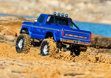 Traxxas TRX-4 1/10 F-150 Ranger XLT High Trail Edition RC Rock Crawler w/TQi 2.4GHz Elektrikli Rc Model Araba Offroad Mavi - Thumbnail