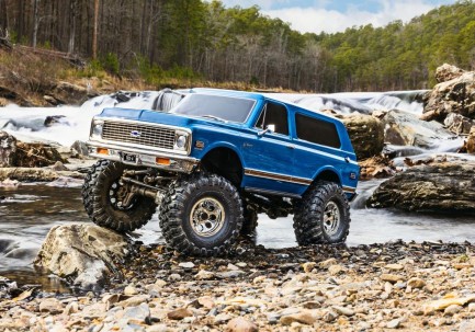 Traxxas TRX-4 Chevrolet K5 Blazer High Trail Edition RC Crawler w/TQi 2.4GHz Kumandalı Elektrikli Rc Model Araba Mavi - Thumbnail