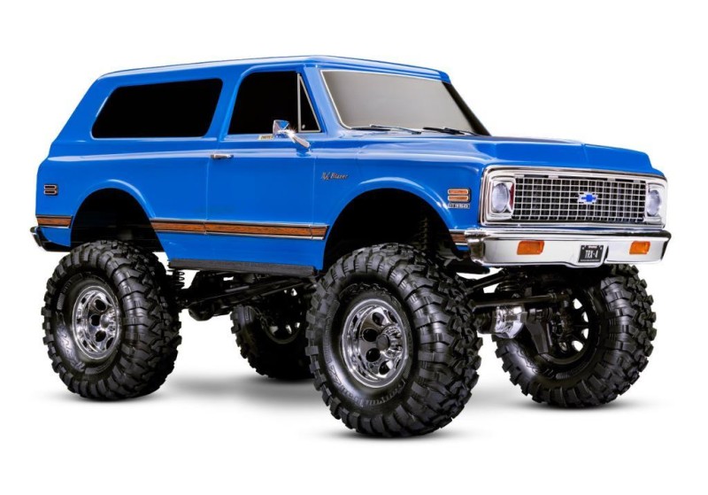 Traxxas TRX-4 Chevrolet K5 Blazer High Trail Edition RC Crawler w/TQi 2.4GHz Kumandalı Elektrikli Rc Model Araba Mavi