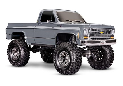 TRAXXAS - Traxxas TRX-4 K10 1/10 High Trail Edition RC Crawler w/'79 Chevrolet K10 Truck Body w/TQi 2.4GHz Kumandalı Elektrikli Rc Model Araba Gümüş