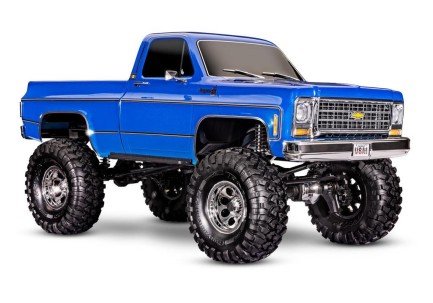 TRAXXAS - Traxxas TRX-4 K10 1/10 High Trail Edition RC Crawler w/'79 Chevrolet K10 Truck Body w/TQi 2.4GHz Kumandalı Elektrikli Rc Model Araba Mavi