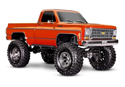 TRAXXAS - Traxxas TRX-4 K10 1/10 High Trail Edition RC Crawler w/'79 Chevrolet K10 Truck Body w/TQi 2.4GHz Kumandalı Elektrikli Rc Model Araba Metalik Bakır