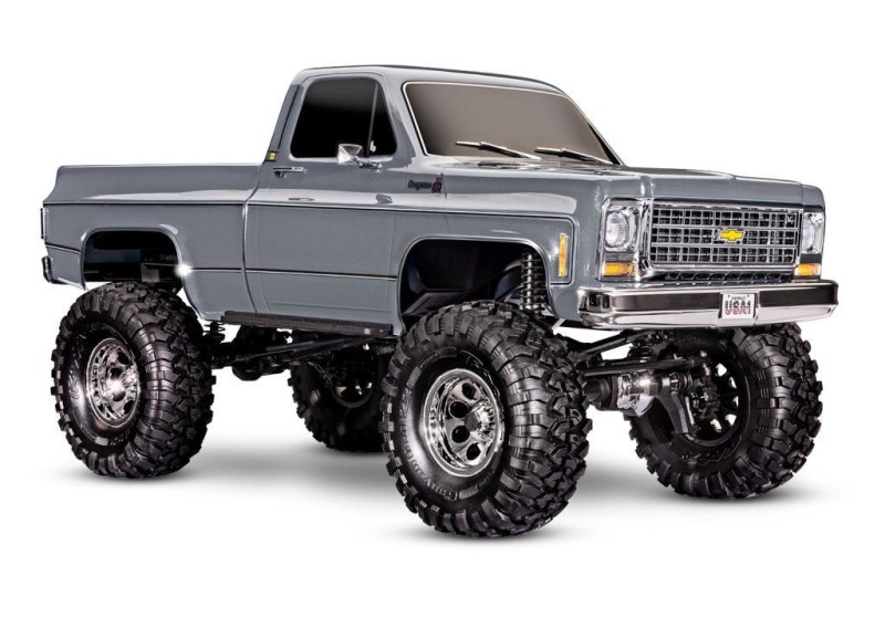 Traxxas TRX-4 K10 1/10 High Trail Edition RC Crawler w/'79 Chevrolet K10 Truck Body w/TQi 2.4GHz Kumandalı Elektrikli Rc Model Araba Gümüş