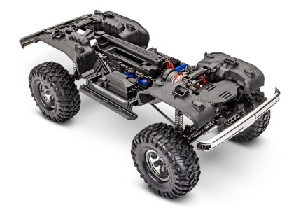 Traxxas TRX-4 K10 1/10 High Trail Edition RC Crawler w/'79 Chevrolet K10 Truck Body w/TQi 2.4GHz Kumandalı Elektrikli Rc Model Araba Gümüş - Thumbnail